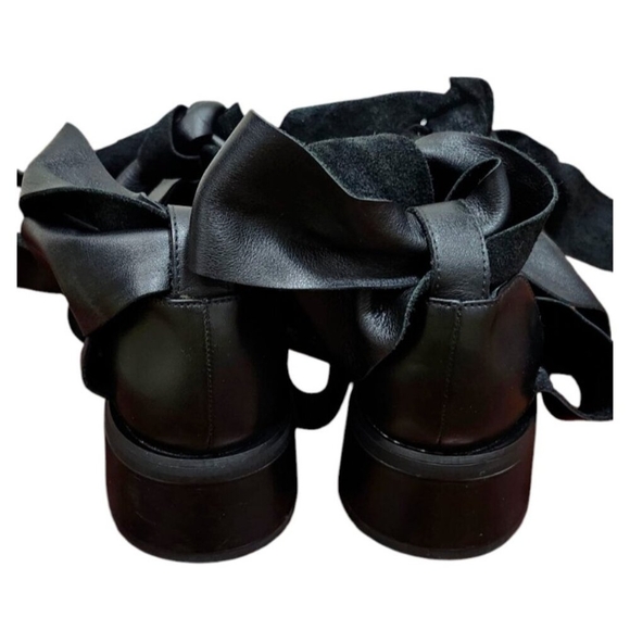 KULTDOMINI X HELEN LAWRENCE black shoes with large leather bows Size EU 40 - Picture 8 of 14
